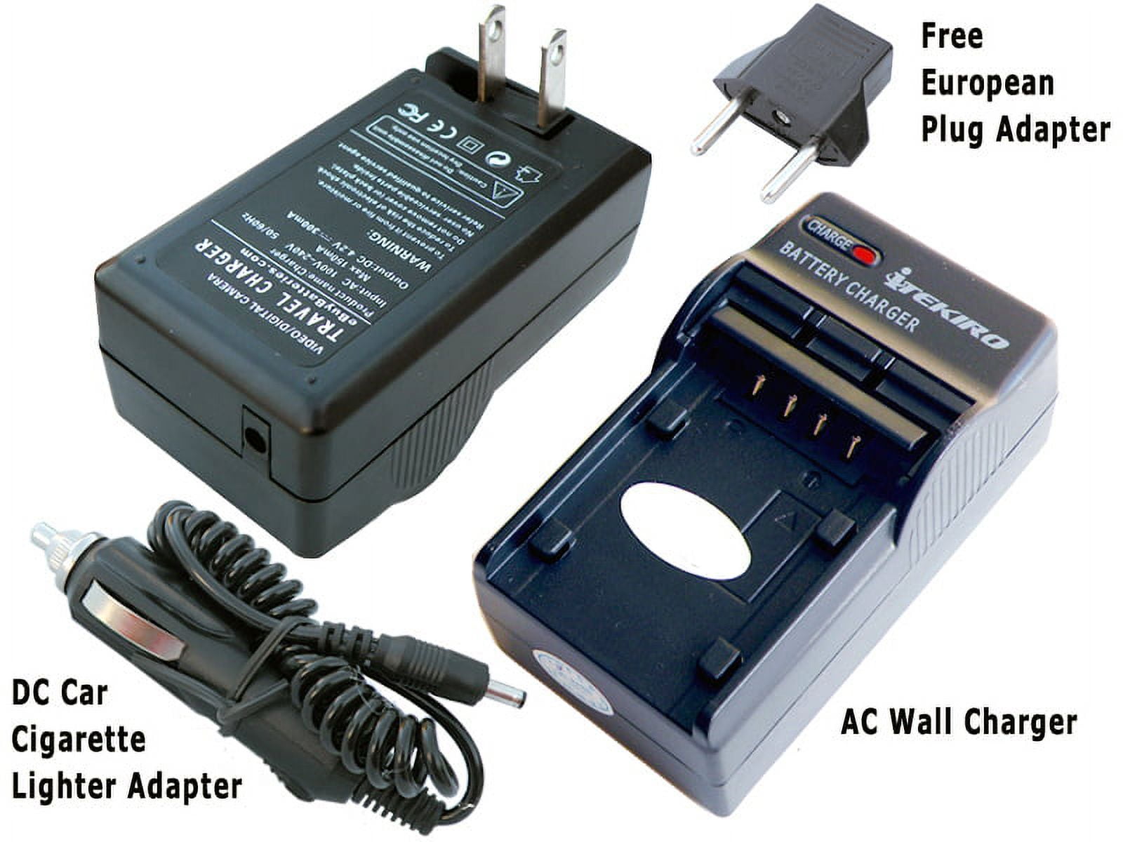iTEKIRO Battery Charger Kit for JVC GR-DA20EX, GR-DA30, GR