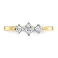 thumbnail image 5 of 10K Yellow Gold Ring Band Fashion Cubic Zirconia CZ White, Size 8, 5 of 5