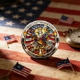 thumbnail image 4 of 250th Anniversary Commemorative Decor, Iron Patriotic Medal – 1.5 Inch, for Independence Celebrations, Collectibles, Gifts – Multicolor, 4 of 6
