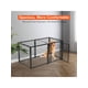 thumbnail image 2 of 48 pulgada heavy duty indestructible y escape - proof metal dog kennel para indoor y outdoor use, puppy playpen, 2 of 8