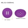thumbnail image 2 of Unique Bargains Boutons Ronds en Résine Violette à 4 Trous (Lot de 100), 2 of 5