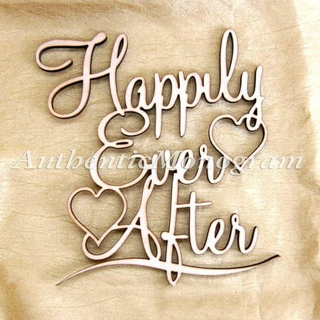 aMonogram Art Unlimited Happily Ever After Painted Wooden Monogram Wall Decor