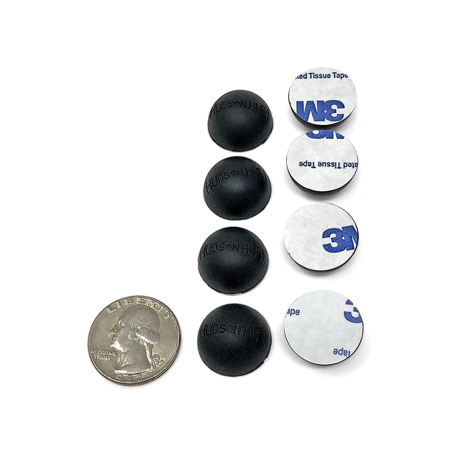 Hudson Hi-Fi 2/" Platinum Silicone Hemisphere Bumper Non-Skid Isolation Feet...