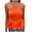 Orange, variant on Timegard Tube Top for Women Strapless Sleeveless Ruffle Tunic Top Solid Color Dressy Casual Tank Top