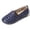 Blue, variant on CHICVOMEY Loafers for Women Round Toe Embossed Shallow Slip On Lightweight Comfortable Home Beach Casual Shoes