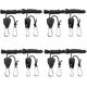 thumbnail image 1 of 4 pares 8 piezas de perchas de trinquete ajustables de 1/8 de pulgada Cuerda de gancho ajustable Correa de trinquete Cuerda Trinquete de cuerda Ajustable resistente, cada par tiene capacidad, 1 of 5