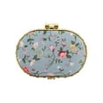 thumbnail image 1 of Espejo Compacto para Bolsos Espejo de Flores Espejo Ovalado Mini Espejo Floral Pequeño para Bolso Azul, 1 of 7