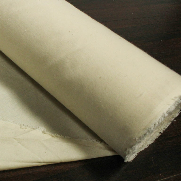 FabricLA 100% Cotton Muslin Fabric - 62 Inches (157 CM) Wide Unbleached  Muslin Cloth - Cotton Muslin Fabric by Yard - Natural Muslin Fabric, 1