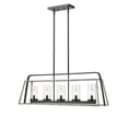 thumbnail image 6 of Millennium Lighting  Bonnie 5 Light Chandelier Ceiling Fixture in Matte Black Grey Wood, 6 of 7