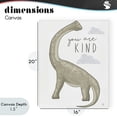 thumbnail image 4 of Stupell Industries Contemporary You Are Kind Dinosaur Canvas Art, 16 x 20, by Elizabeth Tyndall, 4 of 8