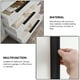 thumbnail image 4 of WORGEOUS 10pcs de dedo oculto tirón mango gabinete creativo tira el toque de dedo de montaje negro, 4 of 8