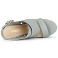 thumbnail image 4 of Women's Platform Heels Ankle Strap Wedges Sandals, 4 of 6