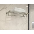 thumbnail image 2 of Duro 22" Wall-Mounted Towel Shelf with Bar in Satin Nickel, 2 of 2
