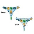 thumbnail image 3 of Balery Cartoon Monster Tangas de Algodón para Mujer con Estampado – Ropa Interior Sexy, Transpirable, G-string-Medium, 3 of 6