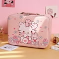 thumbnail image 3 of Sanrio Kawaii Hello Kitty Makeup Box Cartoon New Cinnamoroll Large PU Leather Cosmetic Storage Box Miscellaneous Storage Box, 3 of 7