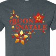 thumbnail image 4 of Inktastic Buon Natale Vintage Flowers and Holly T-Shirt, 4 of 5