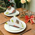thumbnail image 3 of GZHJMY Soft Reusable Satin Table Decorative Napkins,20x20InX1 PCSHedgehogs,Family Dinner Wedding Banquet, Cocktail Party, Kitchen,Birthday Party, 3 of 7
