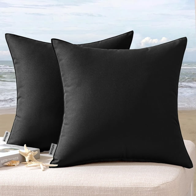 Fundas de almohada MIULEE decorativas para exteriores, impermeables, 45 x 45 cm