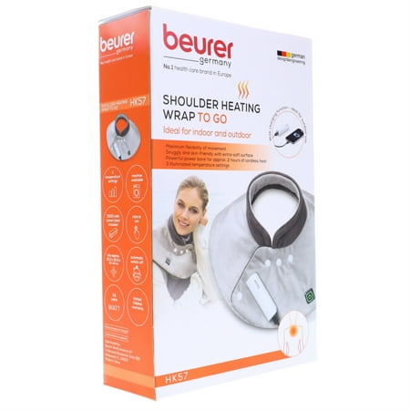Beurer - To Go Wireless Shoulder Heat Pad With Power Bank - Gray