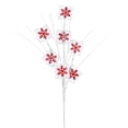 thumbnail image 1 of Vickerman QG205032 20 Po. Spray Flocon de Neige Pailleté Rouge Blanc - Sac de 6, 1 of 1