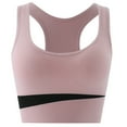 thumbnail image 1 of Sujetador deportivo con cuello en U, sujetador deportivo de nailon transpirable para mujer, sujetador deportivo elástico fiel a su promesa, 1 of 8