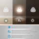 thumbnail image 2 of Lámpara de iluminación con sensor de 2 piezas, lámpara de iluminación de gabinete triangular con luz nocturna LED para habitación, dormitorio Muyoka Hogar, 2 of 6
