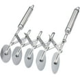 thumbnail image 1 of Juegos de utensilios de cocina,Cortador de masa, cortador de pizza de acero inoxidable, 5 ruedas, divisor de pasteles ajustable, cortador de pizza de acero inoxidable, para hornear en la cocina Vhermosa, 1 of 4