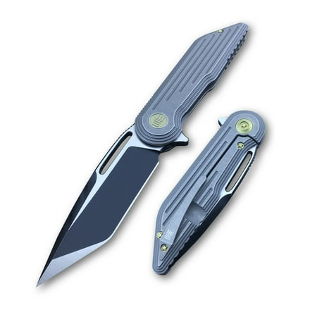 - WE Knife Folder Gray Ti Handle Black 3.2