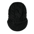 thumbnail image 3 of Jessica Simpson Women's Cable Knit Newsboy Beanie Hat with Brim, 3 of 6