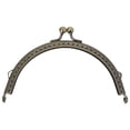 thumbnail image 1 of MasteelfCA 1pc Purse Metal Frame Vintage Semicircle Coin Bag Clasp Lock Handle Bag Handle, 1 of 7