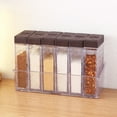 thumbnail image 3 of Conteneur d'Assaisonnement Fictif-6pcs Récipient d'Assaisonnement Transparent Sel Épices Pot Condiment Boîte de Bouteille de Stockage (Café), 3 of 3