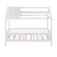 thumbnail image 5 of UBesGoo Twin Size Wood House Bed with Fence, White, 5 of 13