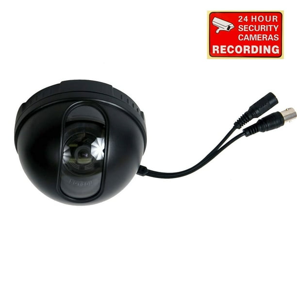 Dome Security Camera Color Ccd Dsp Cctv 3 6mm Wide Angle Lens For Dvr Home Surveillance System With Bonus Warning Decal Wa9 1 3 Color Ccd By Videosecu Walmart Com Walmart Com