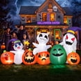 thumbnail image 3 of Firstness 7ft Long Halloween Inflatable with Lights,Pumpkin Ghost Blow ups for Outdoor Decorations, 3 of 12