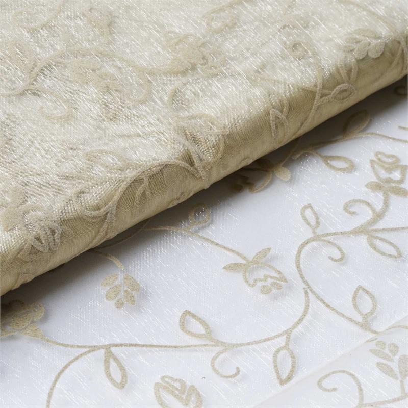 Efavormart 54" x 10 yards Embossed Sheer Organza Fabric Bolt Sewing Craft Bridal Supplies For