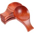 thumbnail image 1 of 4pcs Natural Wood Chopstick Rests Practical Spoon Fork Stand for Home Restaurant Party, 1 of 7