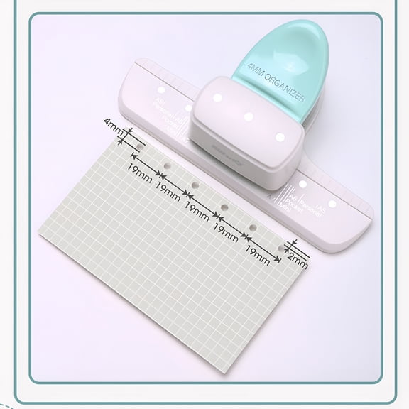 CCOCC Adjustable 3 Hole Paper Puncher Ideal for A8/A7/A6/A5 Size Notebooks Durable and Portable
