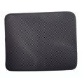 thumbnail image 2 of Maoww Pet Litter Trapping Mat Double Layer Waterproof Proof Scatter Control Pets Pad Black L, 2 of 6