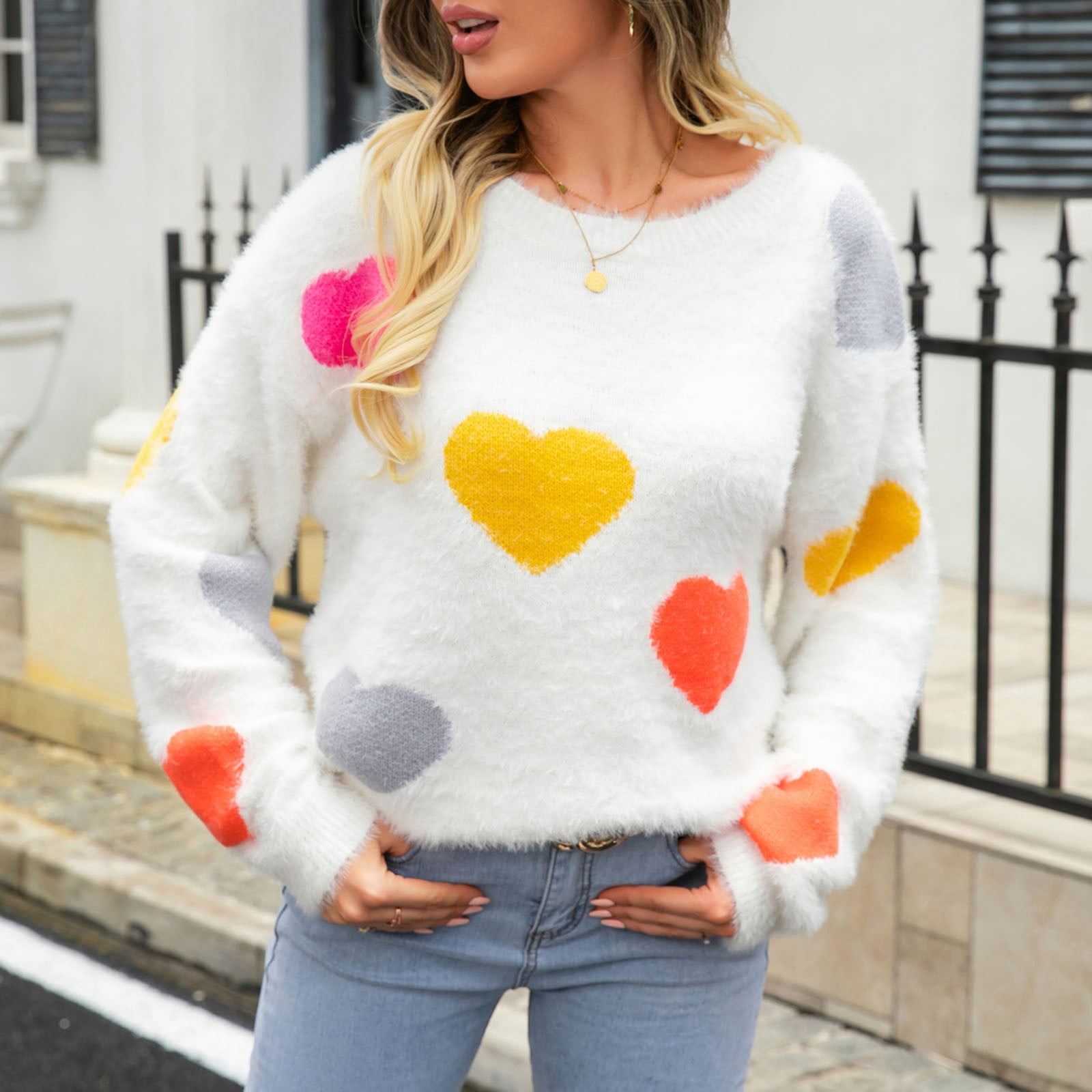 ♡pattern pullover sweat | NKNIT
