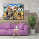 thumbnail image 5 of Cuadros Decorativos Kit de pintura por números DIY animales felices lienzo arte al óleo cuadro decoración del hogar Sywqhk Nuevos Originales, 5 of 9
