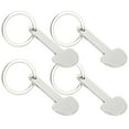 thumbnail image 4 of 4Pcs Trolley Tokens Keychain Shopping Trolley Tokens Pendant Tokens Key Buckle Trolley Tokens Key Ring, 4 of 9