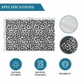 thumbnail image 6 of Black Abstract Art Placemats Set of 8, Elegant Modern Art Luxury Placemats for Dining Table, Place Mats for Kitchen Tabletop, Waterproof Wipeable Dining Table Mats Set, 6 of 9