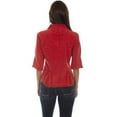 thumbnail image 2 of Scully Western Shirt Women 3/4 Sleeve Button S Brick F0_PSL-064, 2 of 2