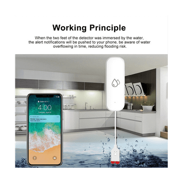 Tuya Water Leakage Sensor Detector WiFi Flood Water Leak Sensor Home Protection Alarm System Smart Life APP Control