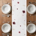 thumbnail image 4 of Table Runner 90 Inches Long for Kitchen Dining, Red Flowers Dresser Scarf Farmhouse, Dining Table Decorations for Wedding/Parties, Spring Floral Elegant Pastoral Watercolor 13 x 90 In, 4 of 8