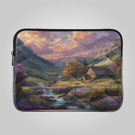 RMDQTR 16in Laptop Bag Briefcases Computer Inner Bags Computer Bags Laptop Sleeves Work Travel School Bag Cottage in Blossom Valley