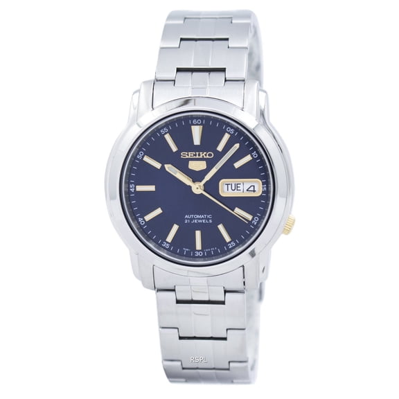 Seiko Men's Blue Dial Stainless Steel Watch SNKL79
