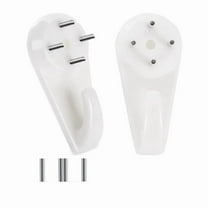 40 Picture Hangers, Concrete/Plaster/Hard Wall Hooks, for Hanging Pictures, Tapestries, Clocks and Heavier Weights