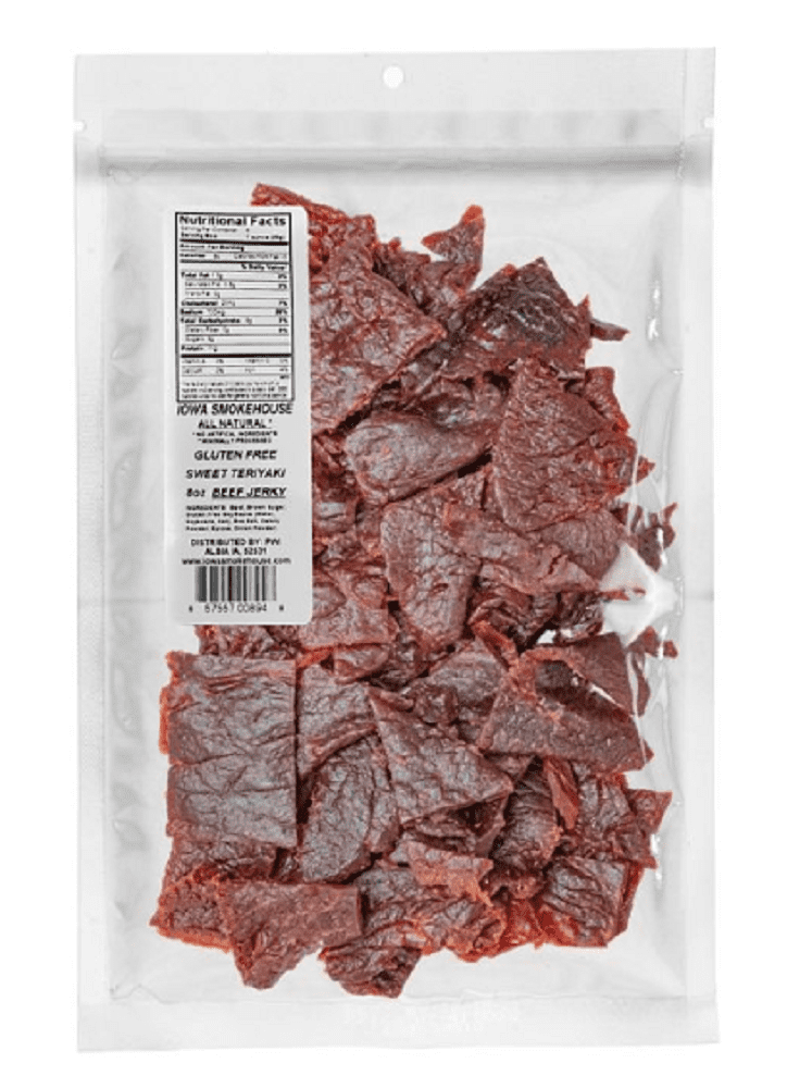IOWA SMOKEHOUSE Ranch Hand Sweet Teriyaki Beef Jerky 8 oz Packet
