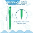 thumbnail image 2 of Uxcell 12Pcs Erasable Gel Pens, 0.5mm Fine Point Heat Erasable Marking Pen with Cap Smooth Writing Fabric Markers for Sewing Drawing Writing Planner, Green Ink, 2 of 6